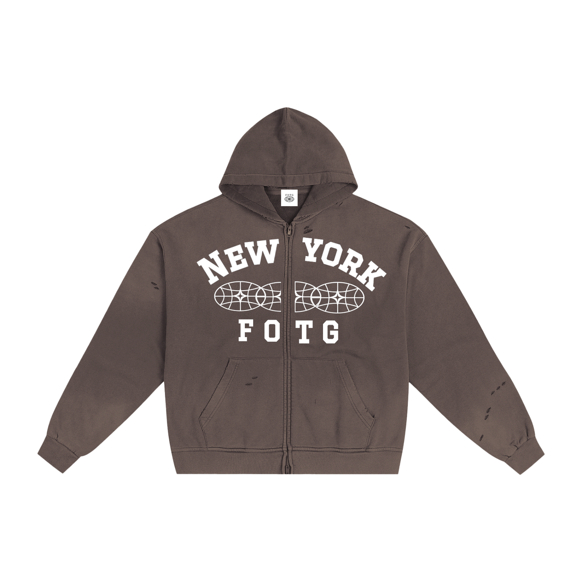 New York Zip Up Hoodie
