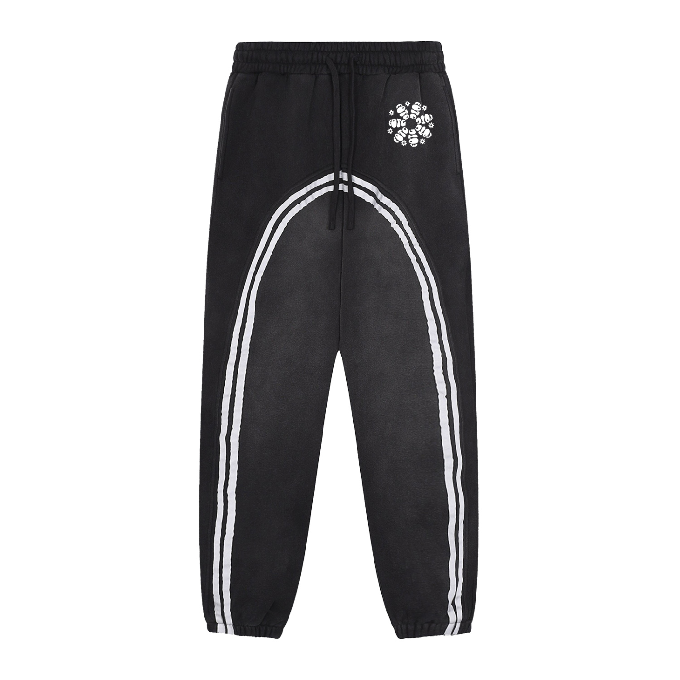 Striped Flower Pants