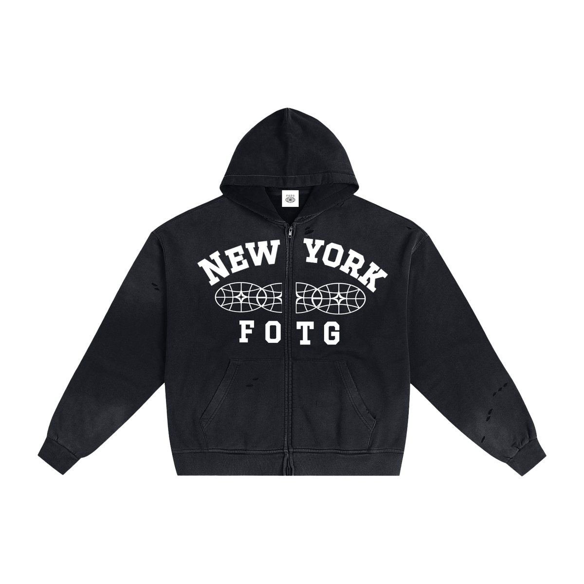New York Zip Up Hoodie
