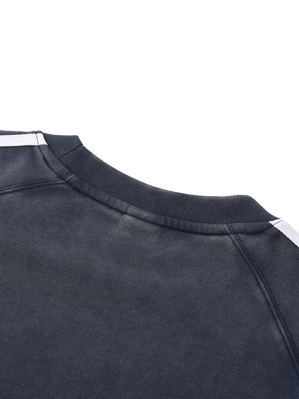 Snow Washed Contrast Tape Sweatshirt